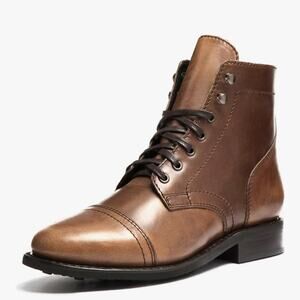Thursday Boot Company Captain Cap Toe Lace up Leather Boots Sz 8.5